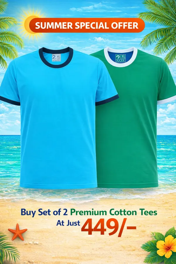 Sky_Blue_And_Bottle_Green_Premium_Cotton_Solid_T_Shirt_For_Men_Pack_Of_2
