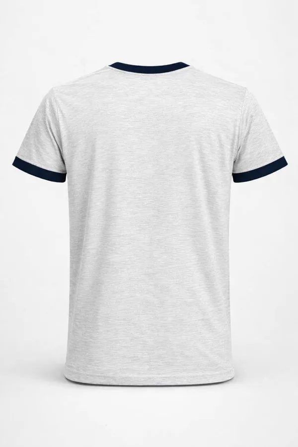 White_Melange_Premium_Cotton_Solid_T_Shirt_For_Men_Pack_Of_1
