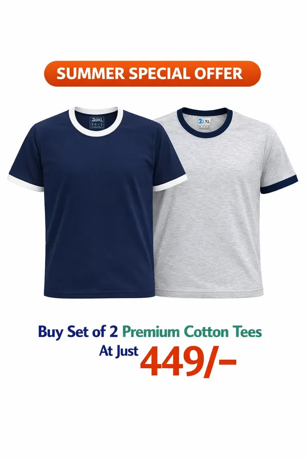 Black_And_White_Melange_Premium_Cotton_Solid_T_Shirt_For_Men_Pack_Of_2