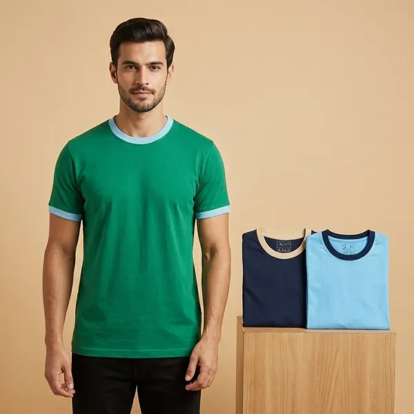 Multicolour_Premium_Cotton_Solid_T_Shirt_For_Men_Pack_Of_3