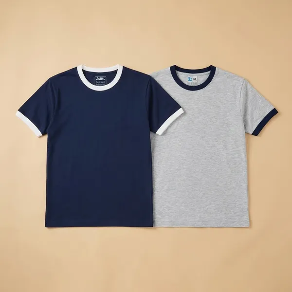 Black_And_White_Melange_Premium_Cotton_Solid_T_Shirt_For_Men_Pack_Of_2