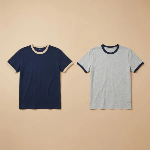 Black_And_White_Melange_Premium_Cotton_Solid_T_Shirt_For_Men_Pack_Of_2