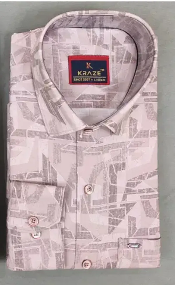 Kraze_Men'S_Printed_Full_Sleeve_Casual_Shirt_-_Pink_With_Grey_Abstract_Pattern