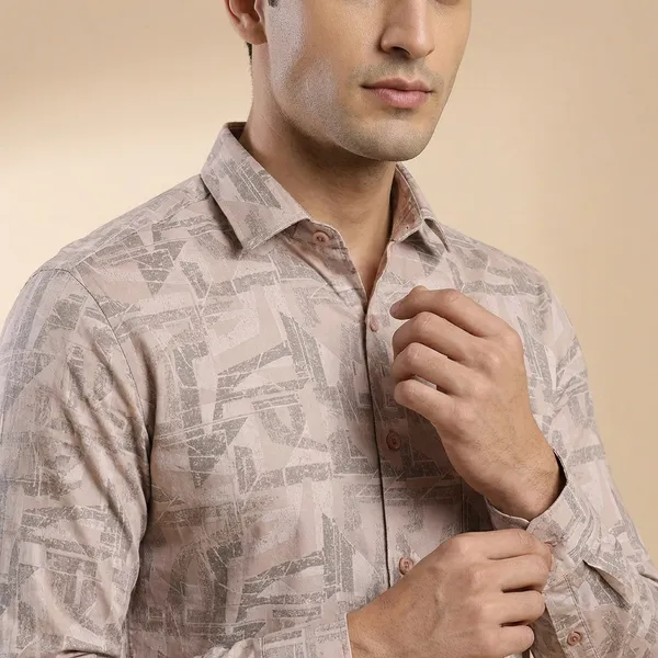 Kraze_Men'S_Printed_Full_Sleeve_Casual_Shirt_-_Pink_With_Grey_Abstract_Pattern