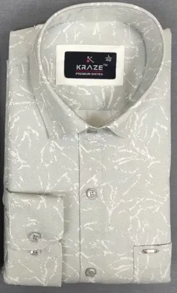 Kraze_Premium_Shirts_Men'S_Grey_Formal_Shirt