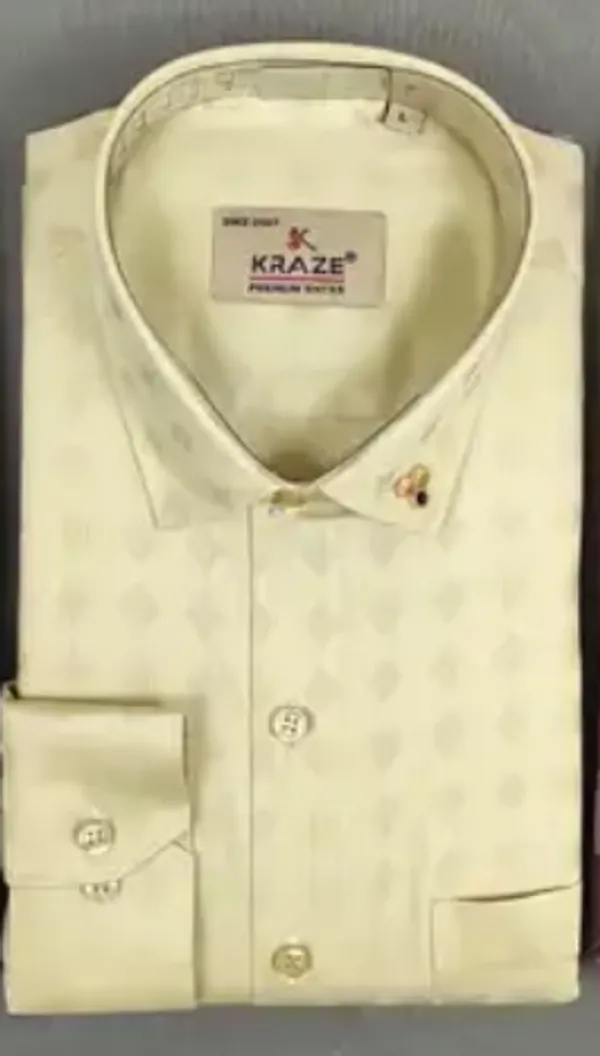 Kraze_Premium_Yellow_Formal_Shirt_For_Men