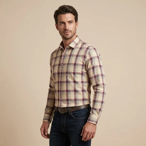 Kraze_Premium_Checks_Full_Sleeve_Cotton_Shirt_For_Men