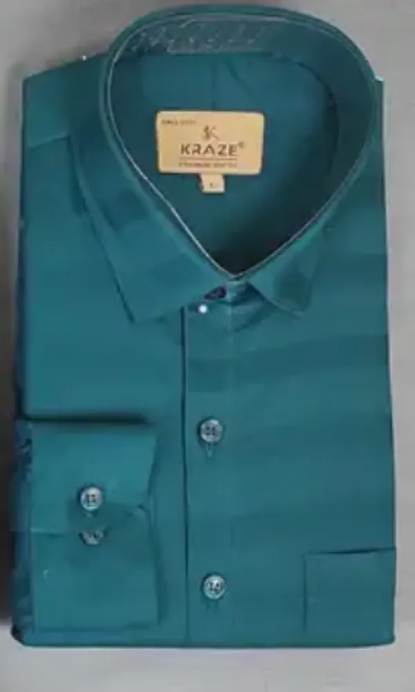 Kraze_Premium_Teal_Blue_Formal_Shirt_For_Men_-_Long_Sleeve,_Solid_Color