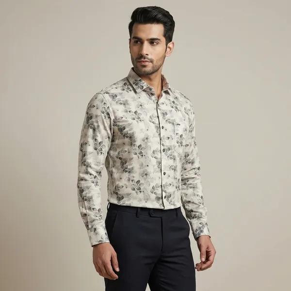 Kraze_Premium_Floral_Print_Formal_Shirt_For_Men