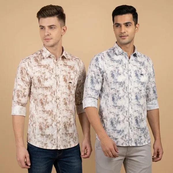 Kraze_Premium_Cotton_Floral_Print_Formal_Shirts_For_Men_-_Pack_Of_2_(Print_00234)