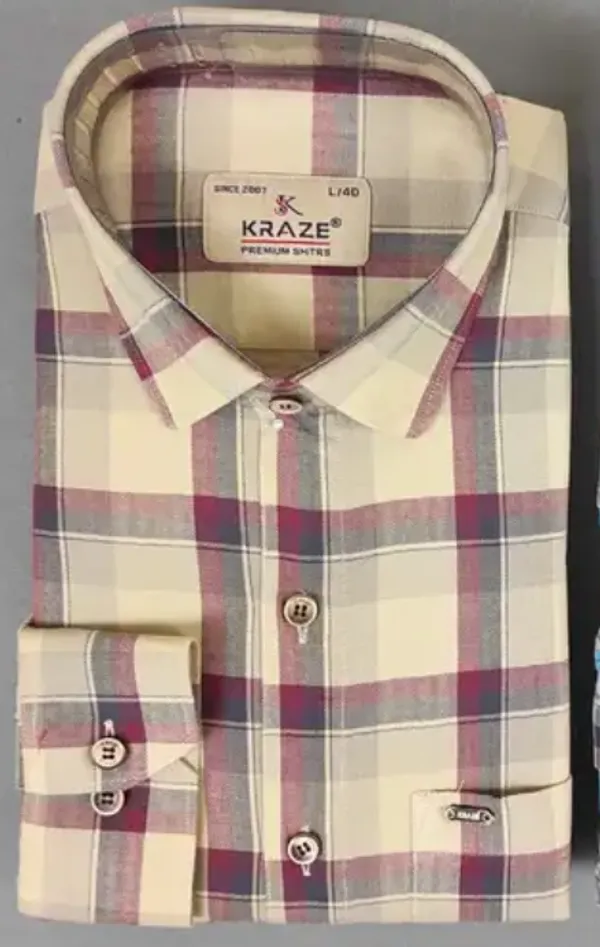 Kraze_Premium_Checks_Full_Sleeve_Cotton_Shirt_For_Men