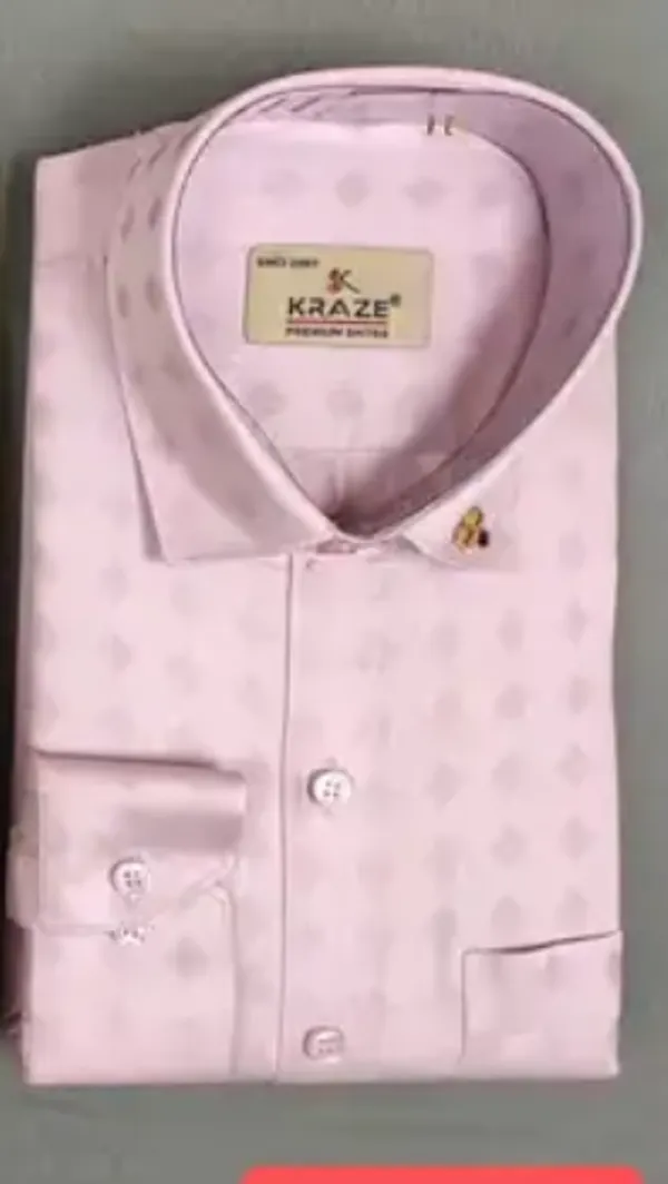 Kraze_Men'S_Light_Pink_Premium_Formal_Shirt