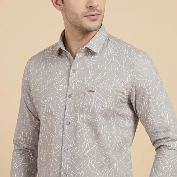 Kraze_Premium_Swiss_Men'S_Beige_Printed_Full_Sleeve_Casual_Shirt