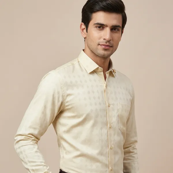 Kraze_Premium_Yellow_Formal_Shirt_For_Men