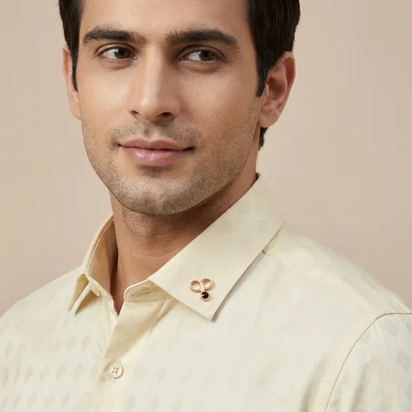 Kraze_Premium_Yellow_Formal_Shirt_For_Men