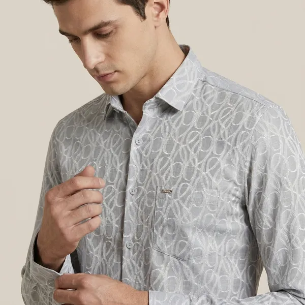 Kraze_Premium_Cotton_Printed_Full_Sleeve_Casual_Shirt_For_Men_-_Grey_With_White_Abstract_Pattern