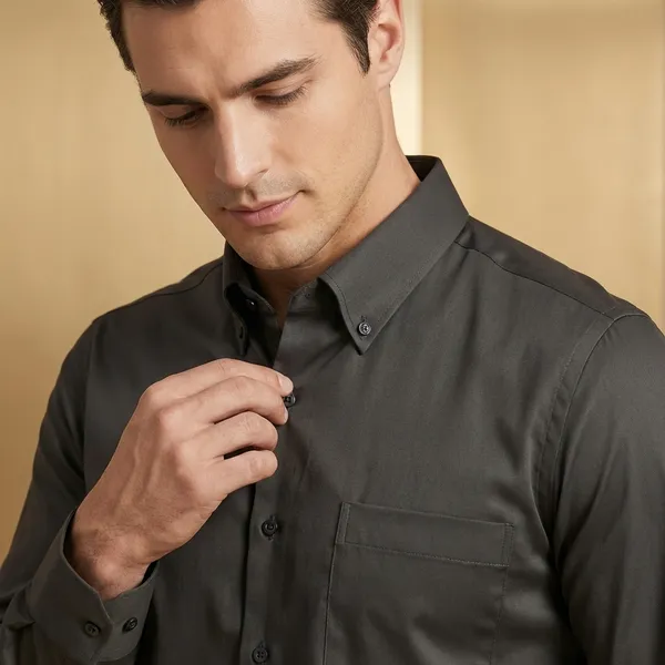 Kaaze_Premium_Full_Sleeve_Formal_Shirt_-_Charcoal_Grey