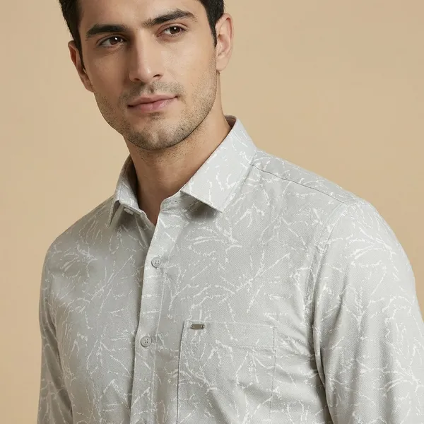 Kraze_Premium_Shirts_Men'S_Grey_Formal_Shirt
