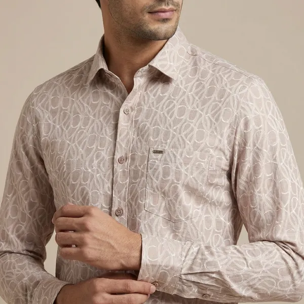 Kraze_Premium_Beige_Abstract_Print_Full_Sleeve_Formal_Shirt_For_Men