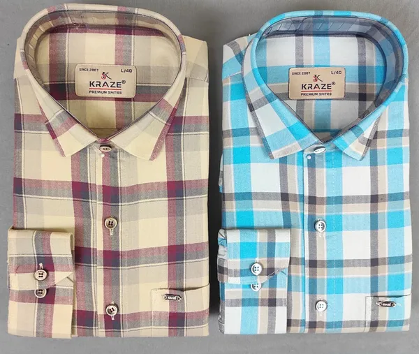 Kraze_Premium_Cotton_Check_Shirts_For_Men_-Combo_2