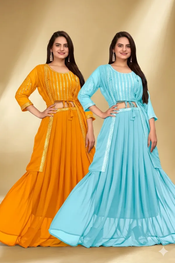 Sky_Blue_and_Yellow_Georgette_Embroidery_Work_Lehenga_Choli_With_Shrug_For_Women_(Pack_of_2)