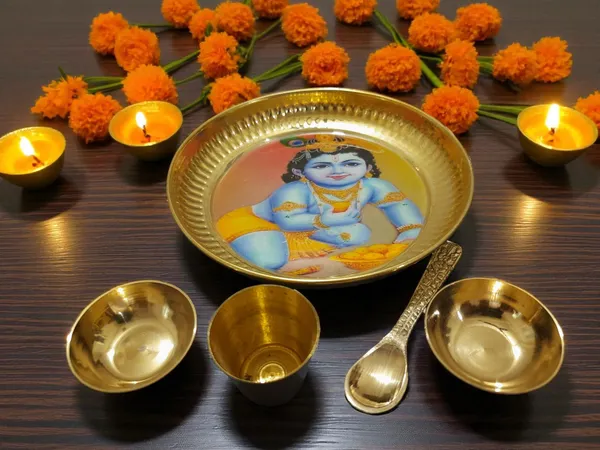 Gold_Brass_Premium_Plate_Set_For_Home_Decor_And_Prayer_Room_And_Altar