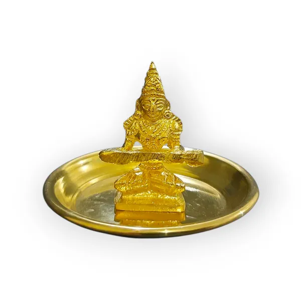 Gold_Brass_Premium_Figurine_and_Brass_Bowl_For_Home_Decor_And_Prayer_Room_And_Altar