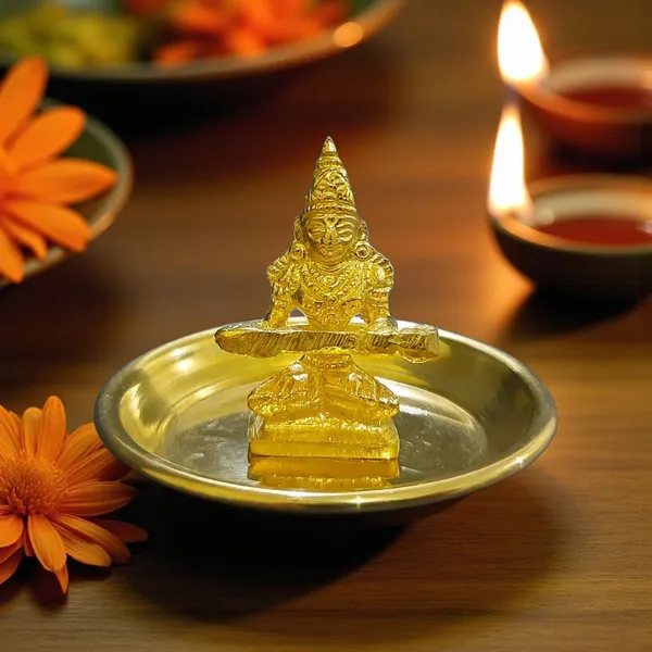 Gold_Brass_Premium_Figurine_and_Brass_Bowl_For_Home_Decor_And_Prayer_Room_And_Altar