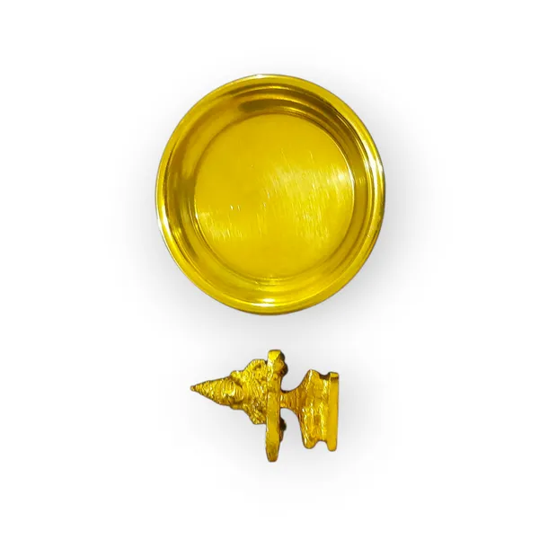 Gold_Brass_Premium_Figurine_and_Brass_Bowl_For_Home_Decor_And_Prayer_Room_And_Altar