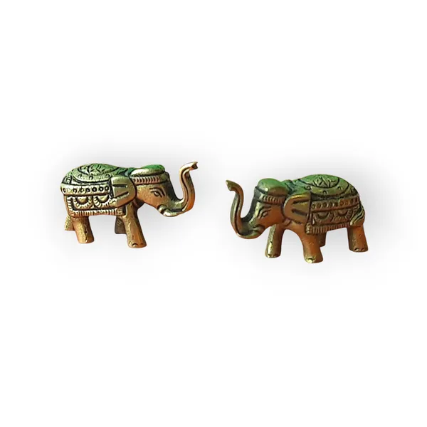 Gold_Brass_Elephant_Pair_Premium_Figurine_For_Home_Decor_And_Prayer_Room_And_Altar