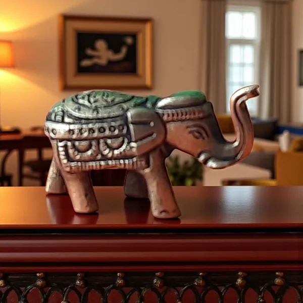 Gold_Brass_Elephant_Pair_Premium_Figurine_For_Home_Decor_And_Prayer_Room_And_Altar
