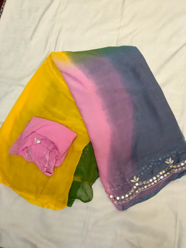 Yellow_And_Purple_Shiffon_Premium_Saree_For_Women
