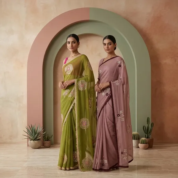 Light_Pink_And_Green_Shiffon_Premium_Saree_For_Women_Pack_Of_2