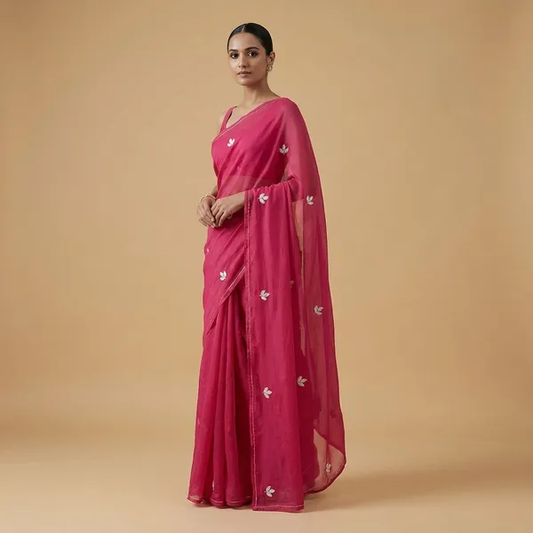 Pink_Shiffon_Premium_Saree_For_Women
