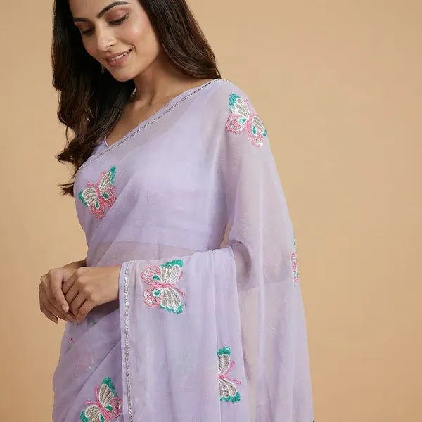 Yellow_And_Light_Purple_Shiffon_Premium_Saree_For_Women_Pack_Of_2
