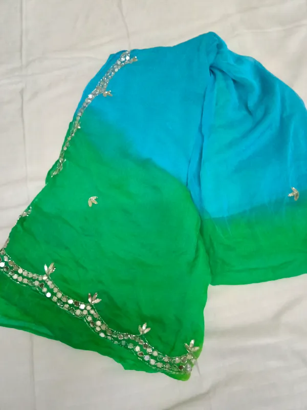 Green_And_Blue_Shiffon_Premium_Saree_For_Women