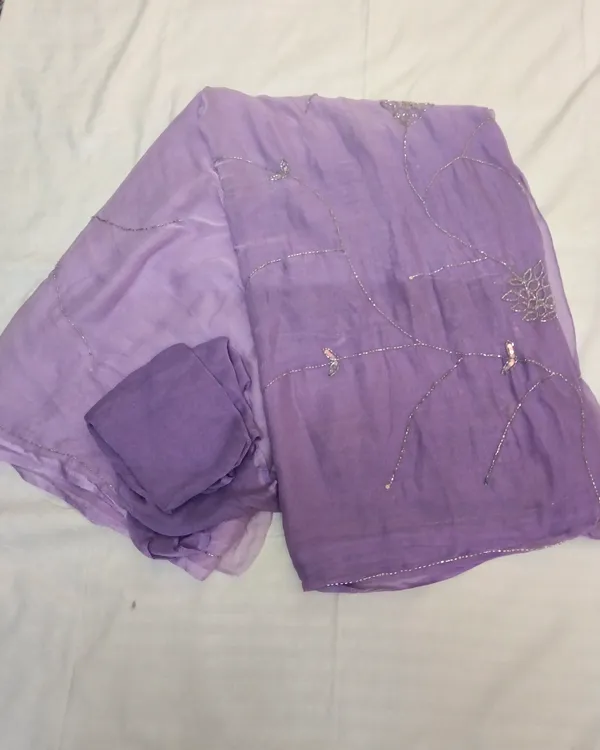 Lavender_Shiffon_Premium_Saree_For_Women