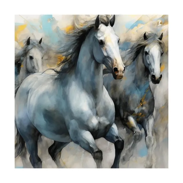 Wooden_Horse_Wall_Art_Canvas_Painting