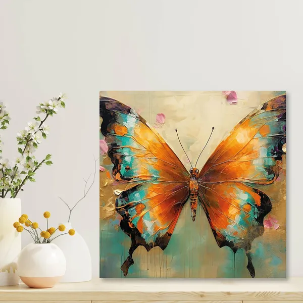 Butterfly_Canvas_Wall_Art_With_Wooden_Frame