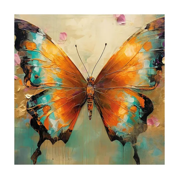 Butterfly_Canvas_Wall_Art_With_Wooden_Frame