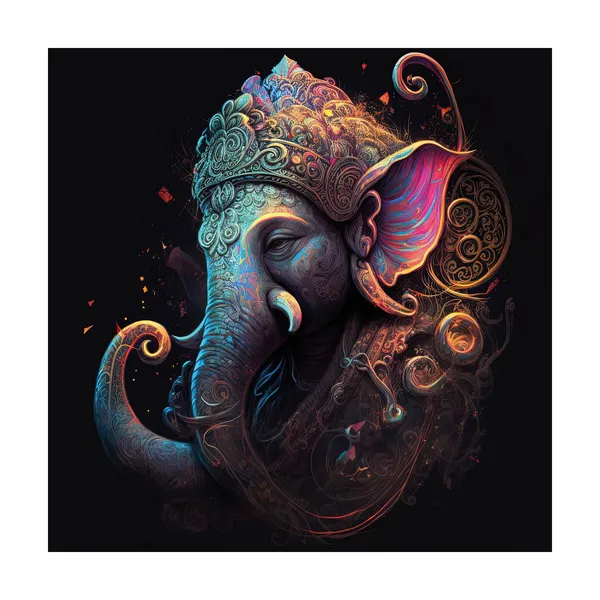 Ganesh_Canvas_Painting_With_Wooden_Frame