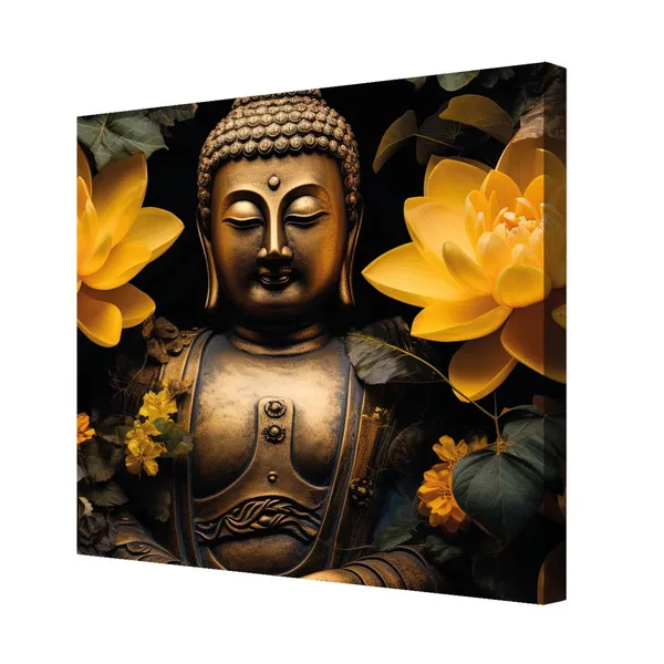 Gautam_Buddha_Canvas_Painting_With_Wooden_Frame