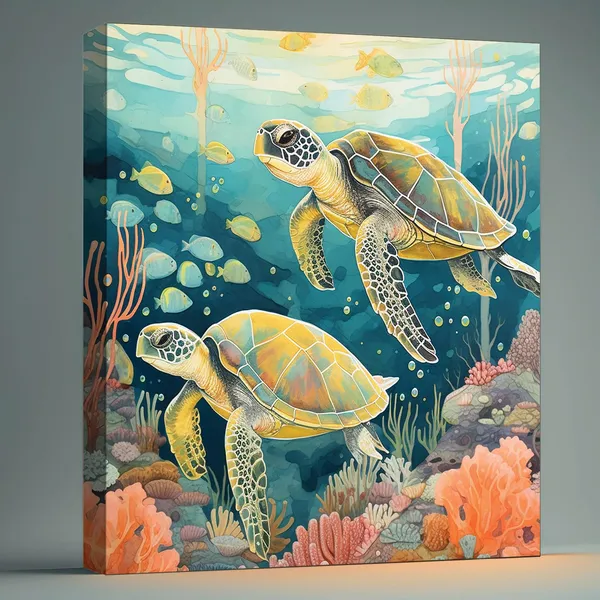 Wooden_Turtle_Wall_Art_Canvas_Painting