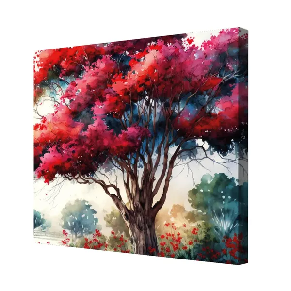Wooden_Tree_Wall_Art_Canvas_Painting_With_Engineered_Wood_Frame