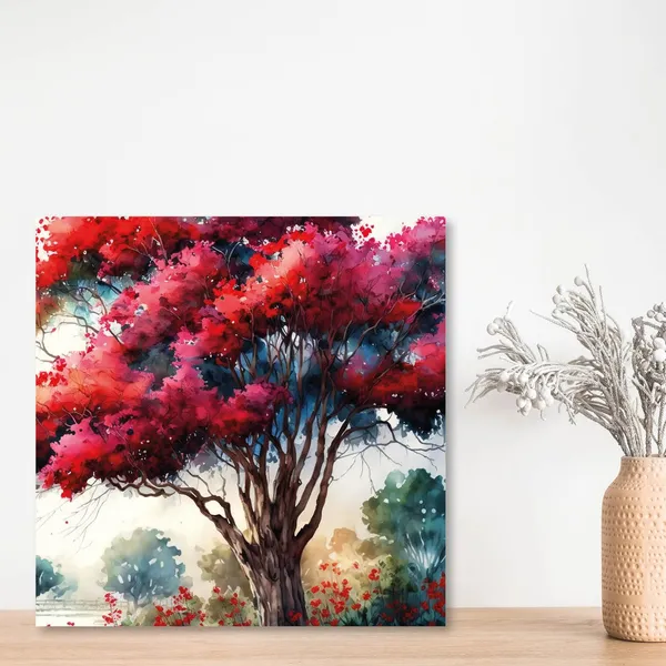 Wooden_Tree_Wall_Art_Canvas_Painting_With_Engineered_Wood_Frame