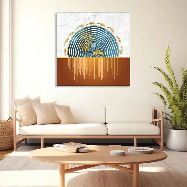 Wooden_Wall_Art_Canvas_Painting_With_Engineered_Wood_Frame