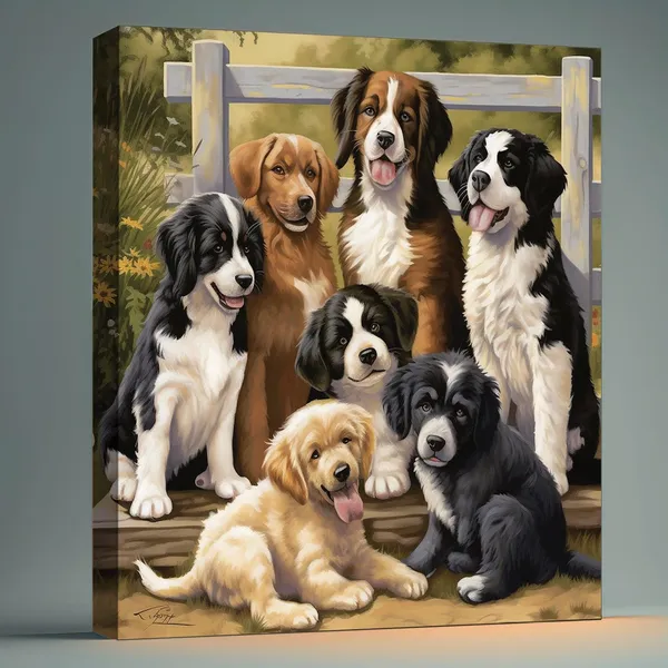 Wooden_Wall_Art_Canvas_Painting_With_Engineered_Wood_Frame