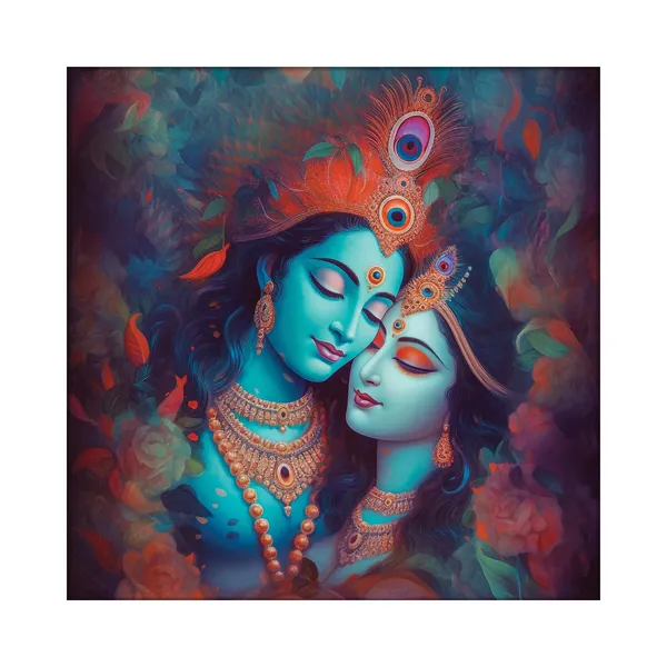 Radha_Krishna_Canvas_Painting_With_Wooden_Frame