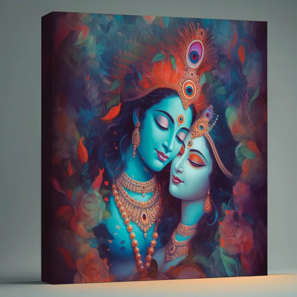 Radha_Krishna_Canvas_Painting_With_Wooden_Frame