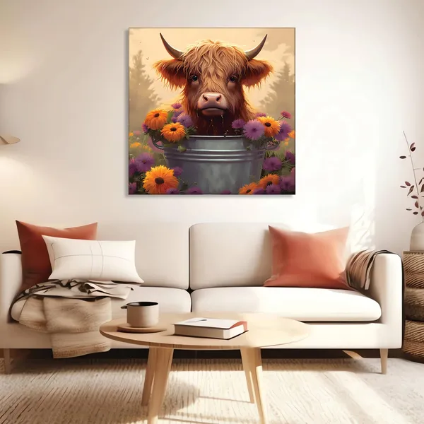 Wooden_Buffalo_Wall_Art_Painting